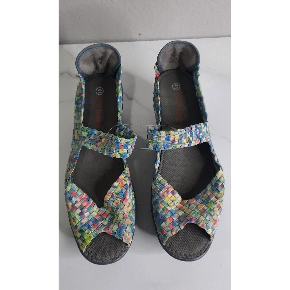 Bernie Mev Womens Multi-Color Pull On Wedges EU 41 US 10/11